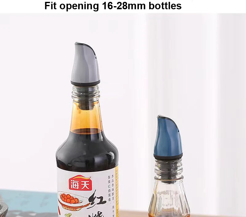 1/4pcs Oil Bottle Stopper Lock Plug Seal Leak-proof Food Grade Silicon Nozzle Sprayer Liquor Dispenser Wine Pourer Kitchen Bar