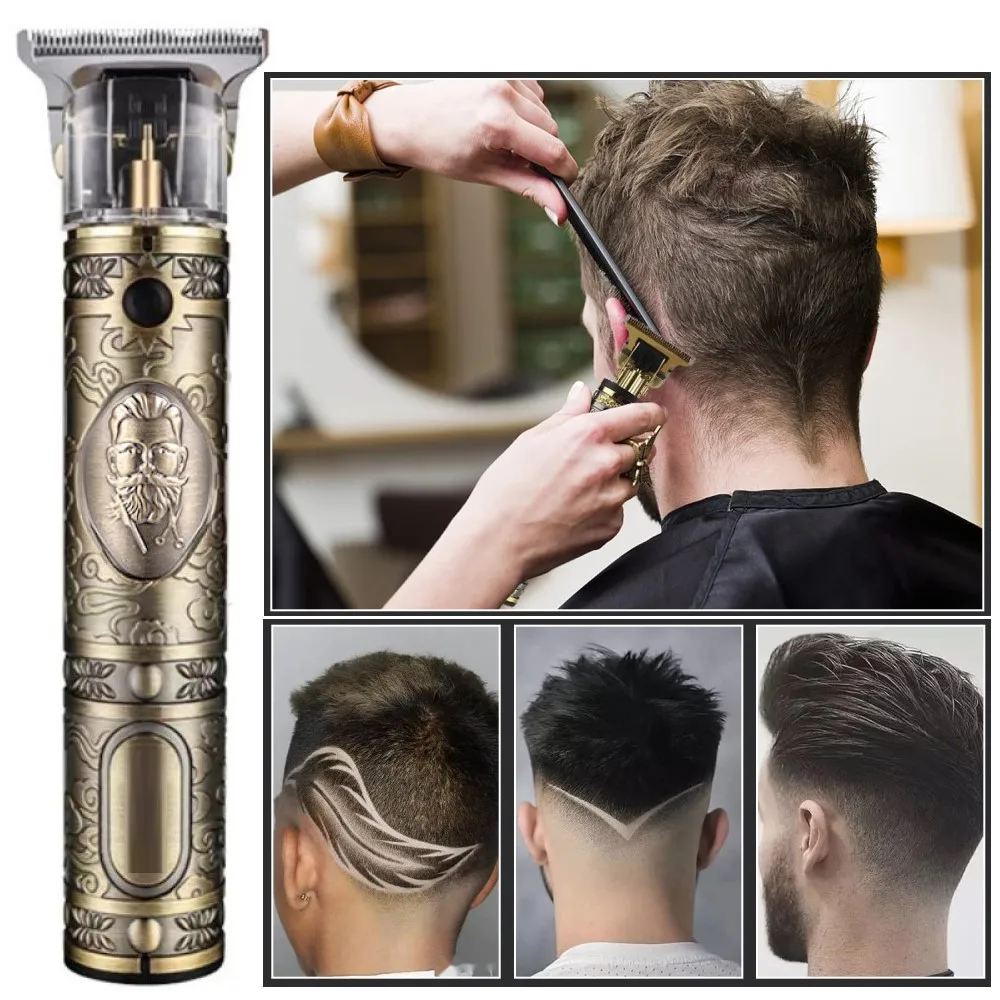 Kemei-700B Electric Pro Li Clippers Barber 0mm Hair Trimmer Professional Haircut Shaver Carving Hair Beard Machine Styling Tool 6