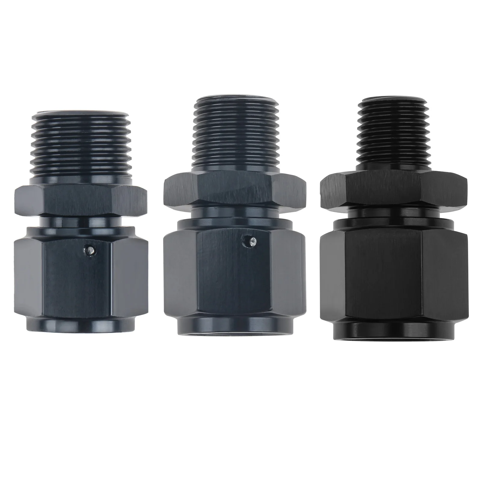 8AN Male To -8AN Female With 1/8" NPT In Hex Pressure Gauge Adapter - Foto 5