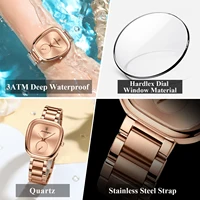 POEDAGAR Elegant Luxury Watch For Woman Waterproof Stainless Steel Women's Quartz Watches Simple High Quality Ladies Wristwatch - Image 4