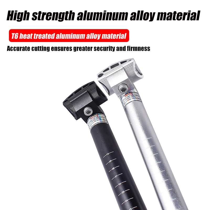 Aluminum alloy bicycle seat rod Seat Post Tube 25.4/27.2/30.8/31.6 bicycle parts 190/300/350mm Road Bike Seat tube   ﻿