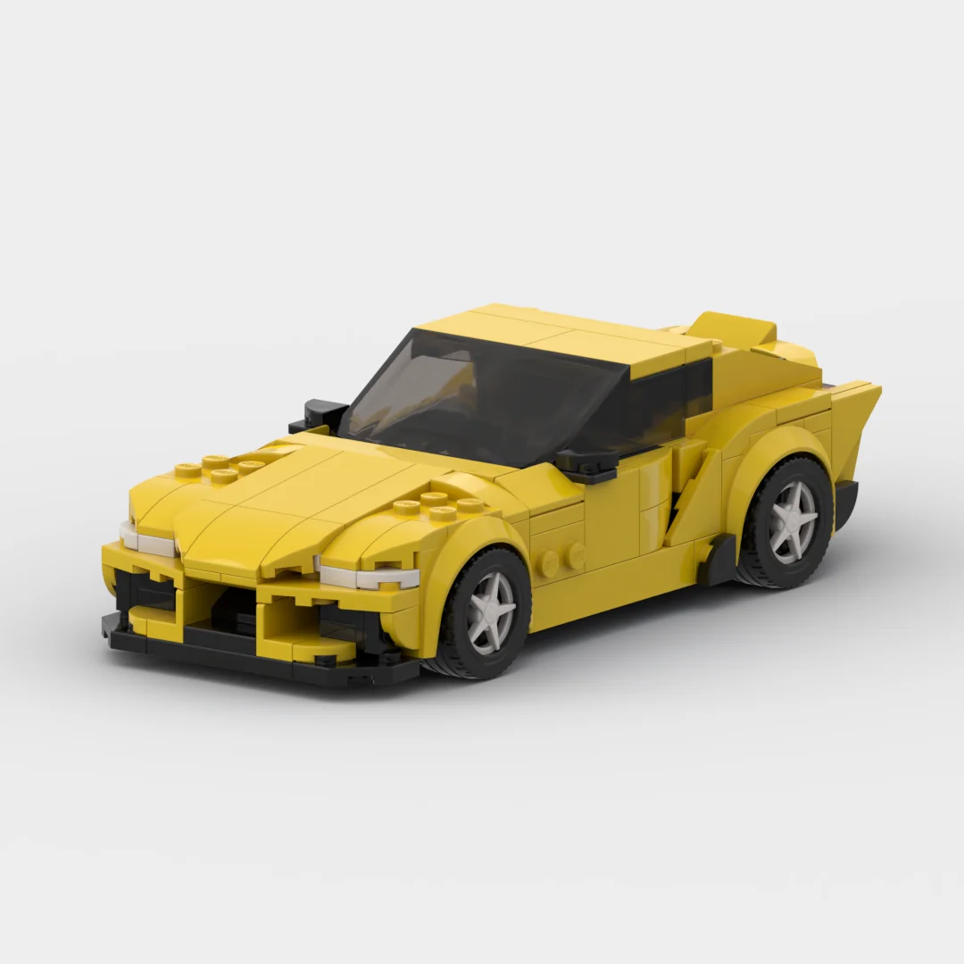 

Гоночный спортивный автомобиль MOC Supra GR, скоростной чемпион, гонщик, строительные блоки, креативные гаражные Игрушки для мальчиков, подарки