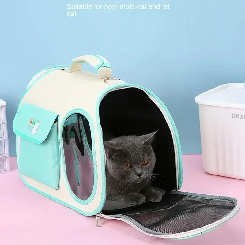 Cat Bag Diaper Bag Portable Handheld Versatile Pet Bag Large Capacity One Shoulder Crossbody Dog Bag out Cat Bag
