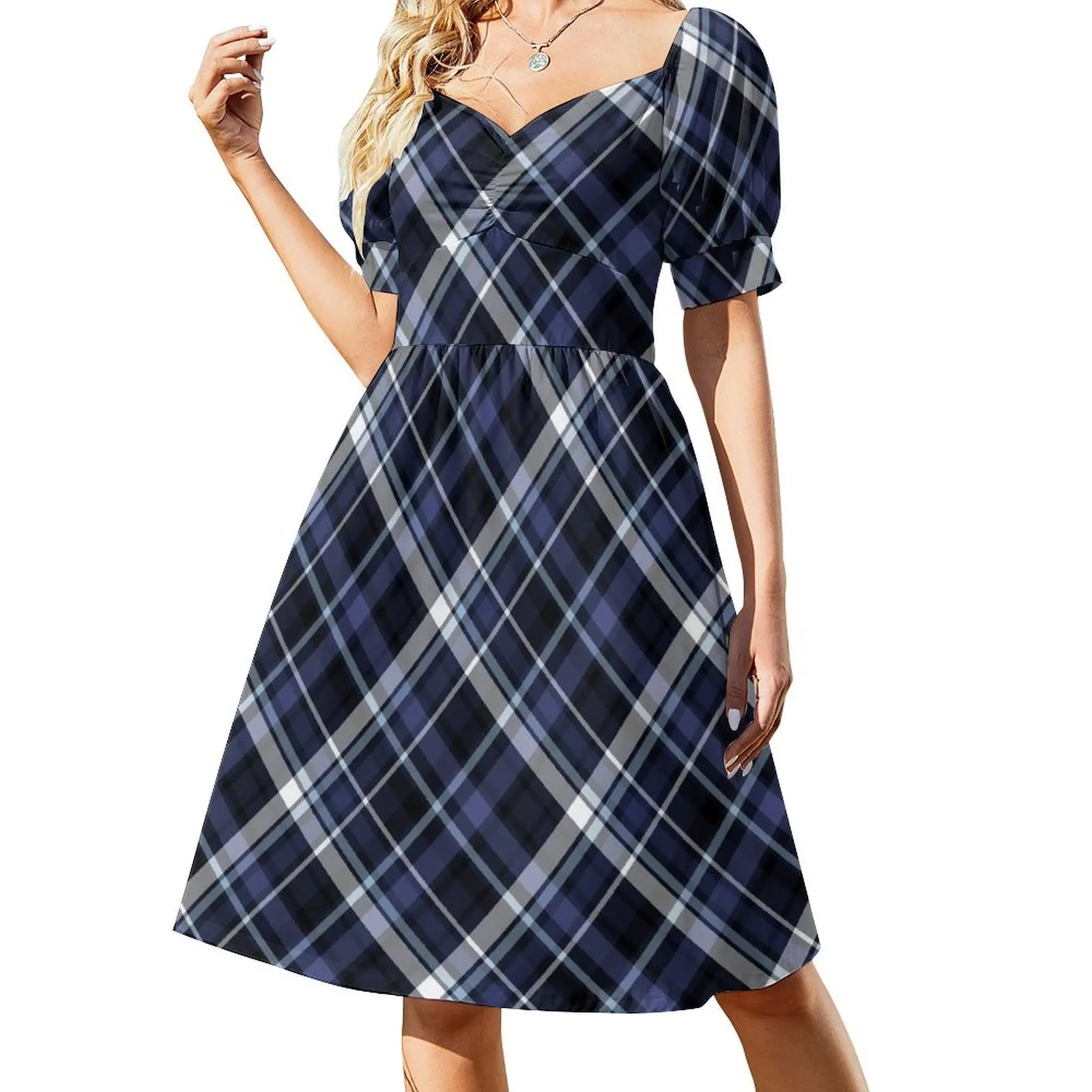 

Studious Plaid Pattern Sleeveless Dress Women dresses summer sensual sexy dress for women Prom gown luxury woman party dress