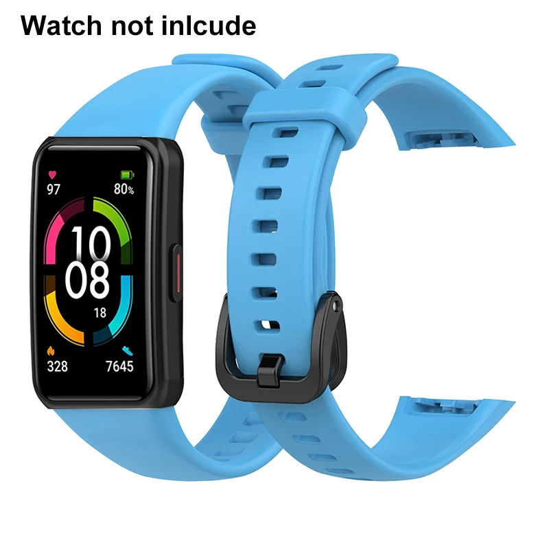 Enhanced Soft Silicone Sports Strap for Smartwatch - Durable & Comfortable Replacement Wristband