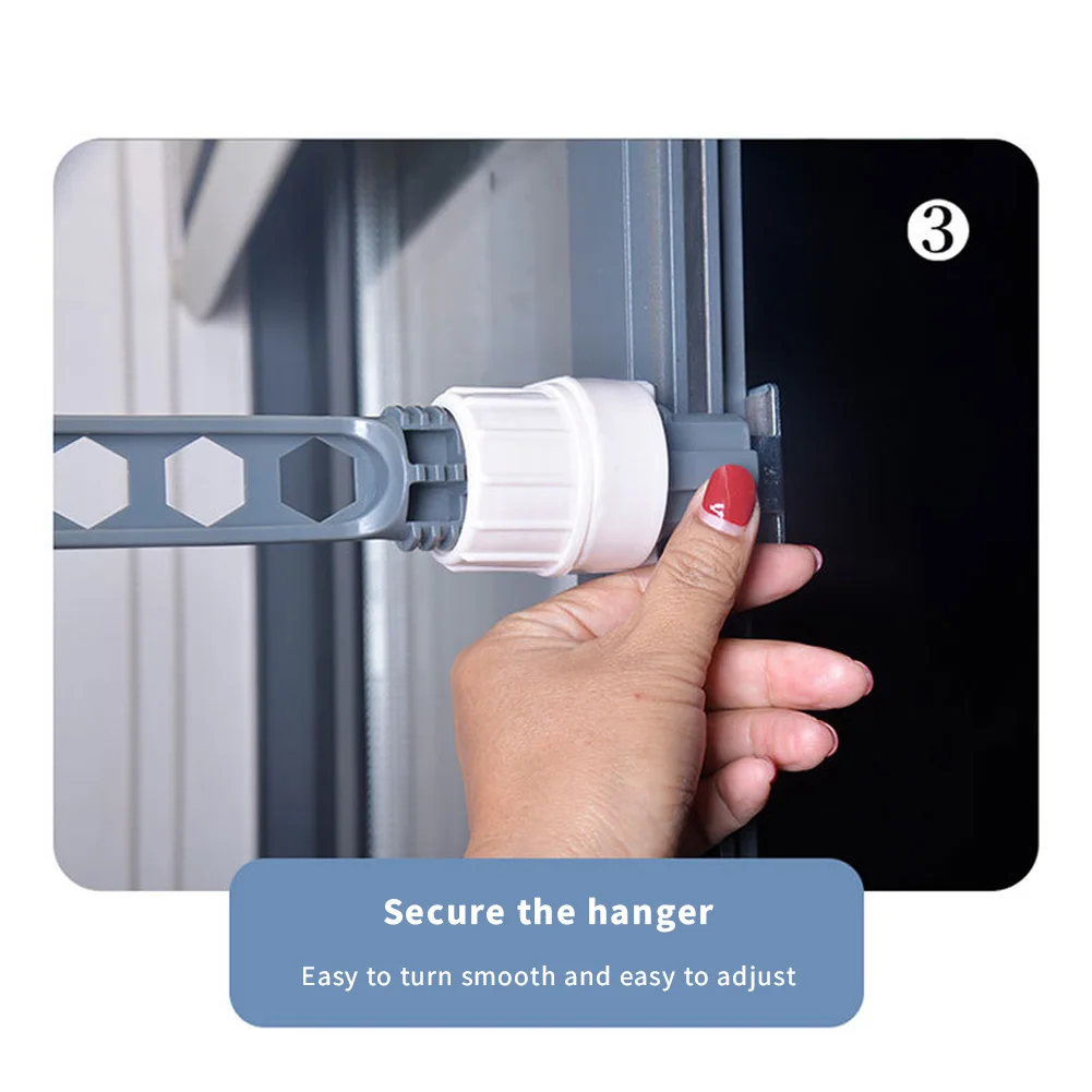 Laundry Accessories Clothes Hanger Multifunctional Camping Wardrobe Adjustable Window Frame Drying Hanging Rack