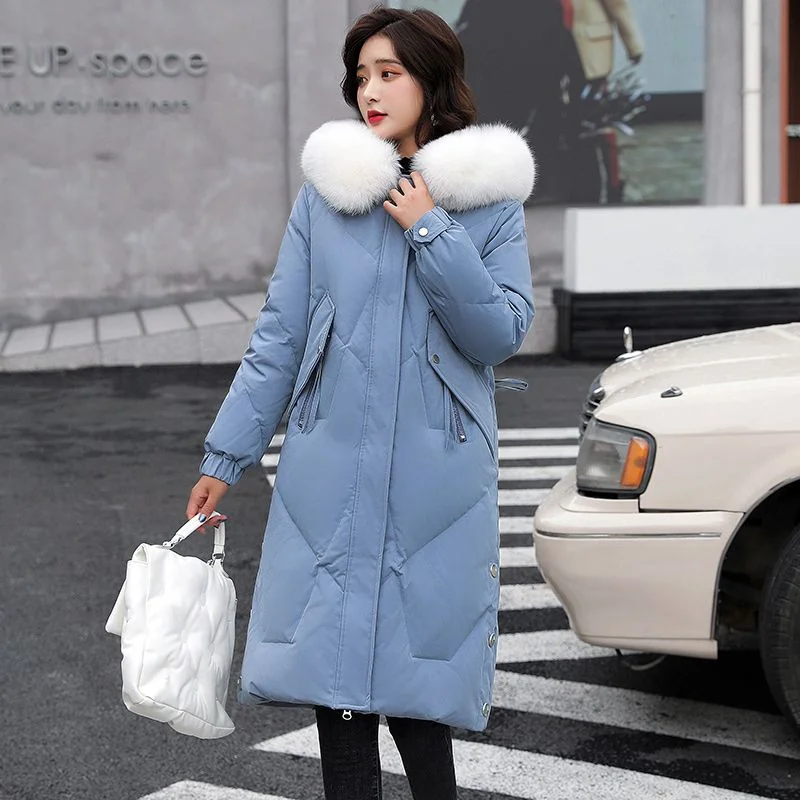 2023 New Women Cotton Coat Winter Jacket Female Thick Warm Parkas Hooded Outwear Large Size Overcoat