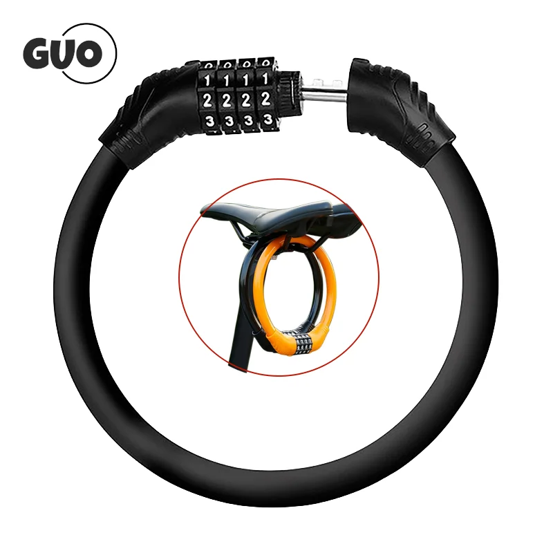 Lucchetto Per Bicicletta Di Sicurezza Lucchetto Per Cavo A Combinazione Ripristinabile A 4 Cifre Per Lucchetto Per Moto Antifurto Per Mountain Bike Da