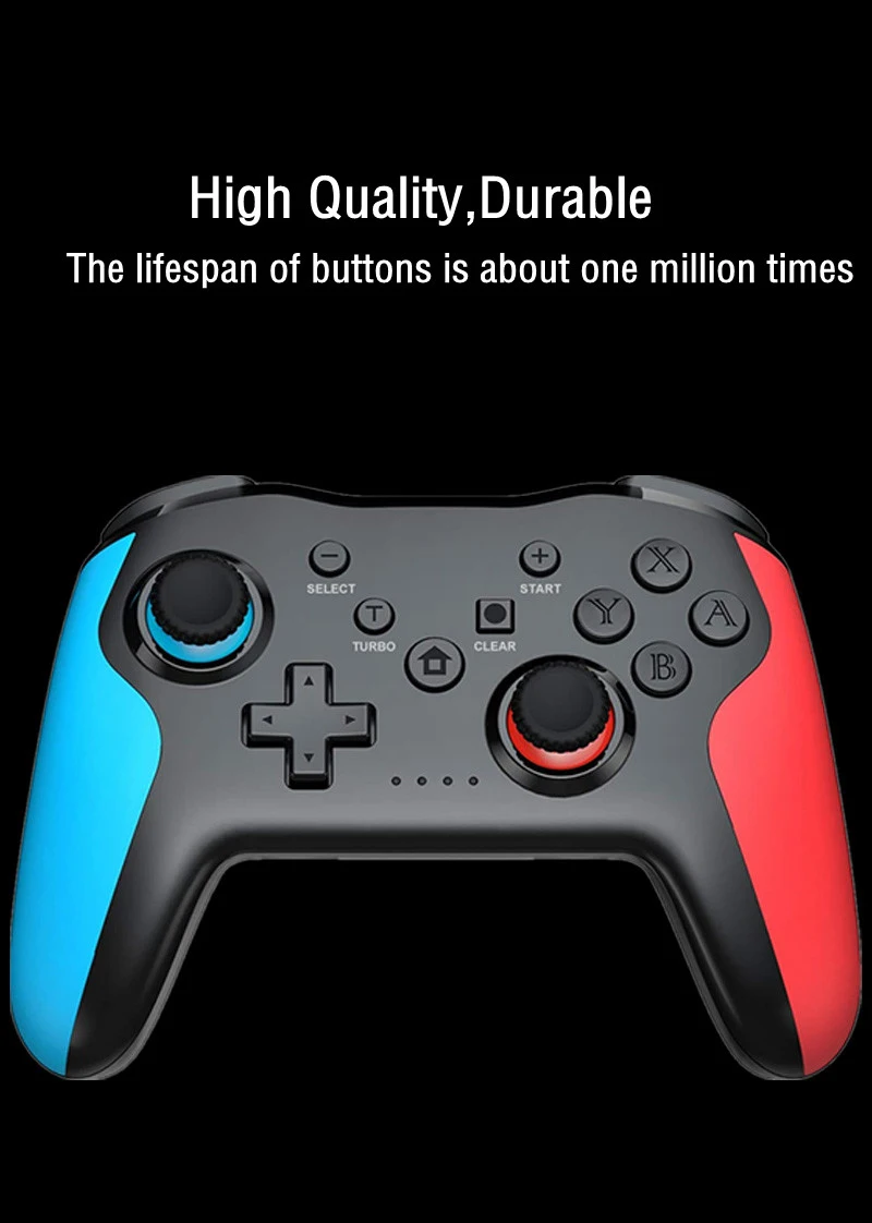 Bluetooth 2.4G Wireless Controller For Nintendo Switch Pro Smartphone PC TV Box Tablet PS3 Tesla Gamepad PC Joystick Controller