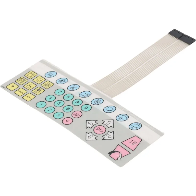 Computer Embroidery Machine Head Button Film-Type 18 Key Film embroidery machine