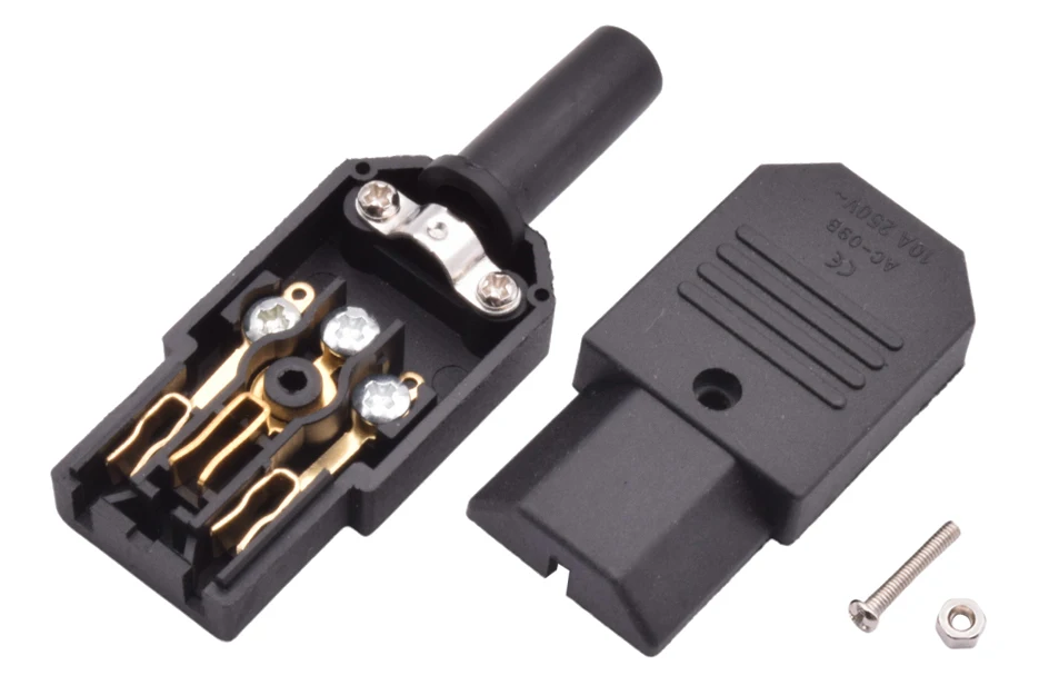 Разъем питания переменного тока IEC 320 C13 C14, 10 А, 250 В, 5/10 шт ...