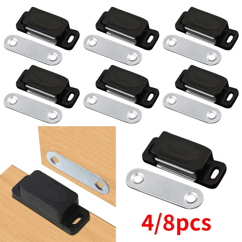 4/8pcs cabinet magnetic door suction, door magnetic lock, cabinet wardrobe thumbnail 3