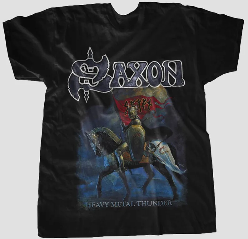 Saxon Camisetas Heavy Metal Mujer SAXON Heavy Metal Thunder