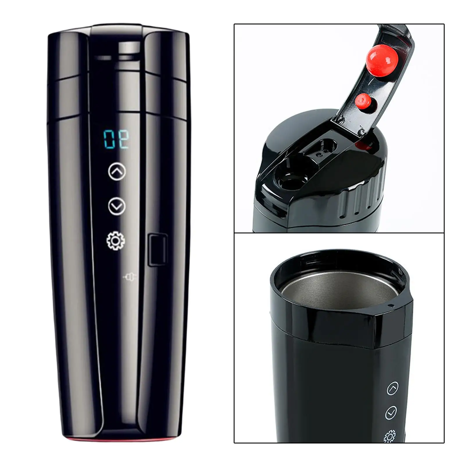 

400ml Car Heating Cup Leakproof Heated Travel Mug for Work Camping