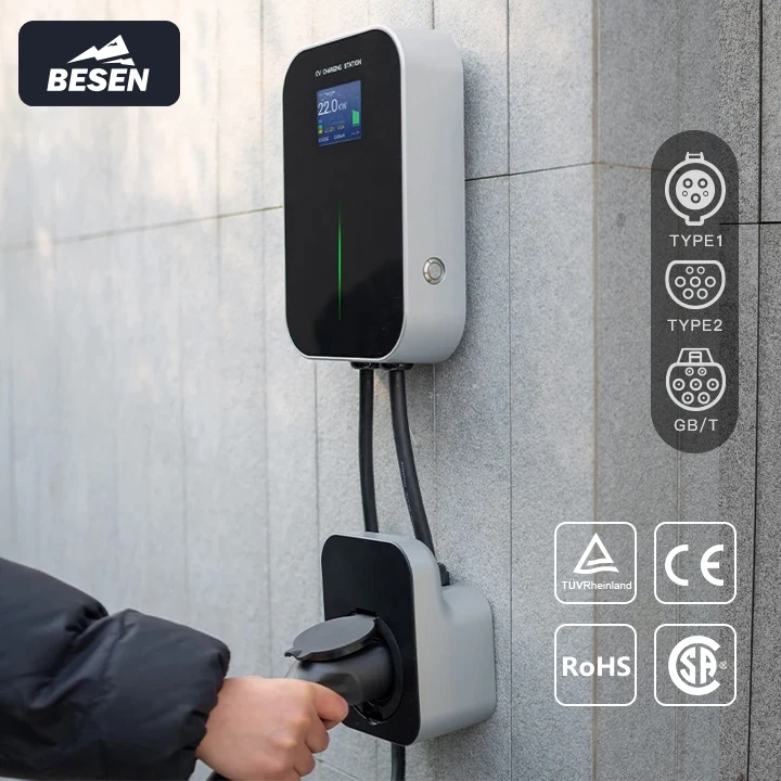 32A Besen Home Evse Wallbox 22Kw Ev Charger