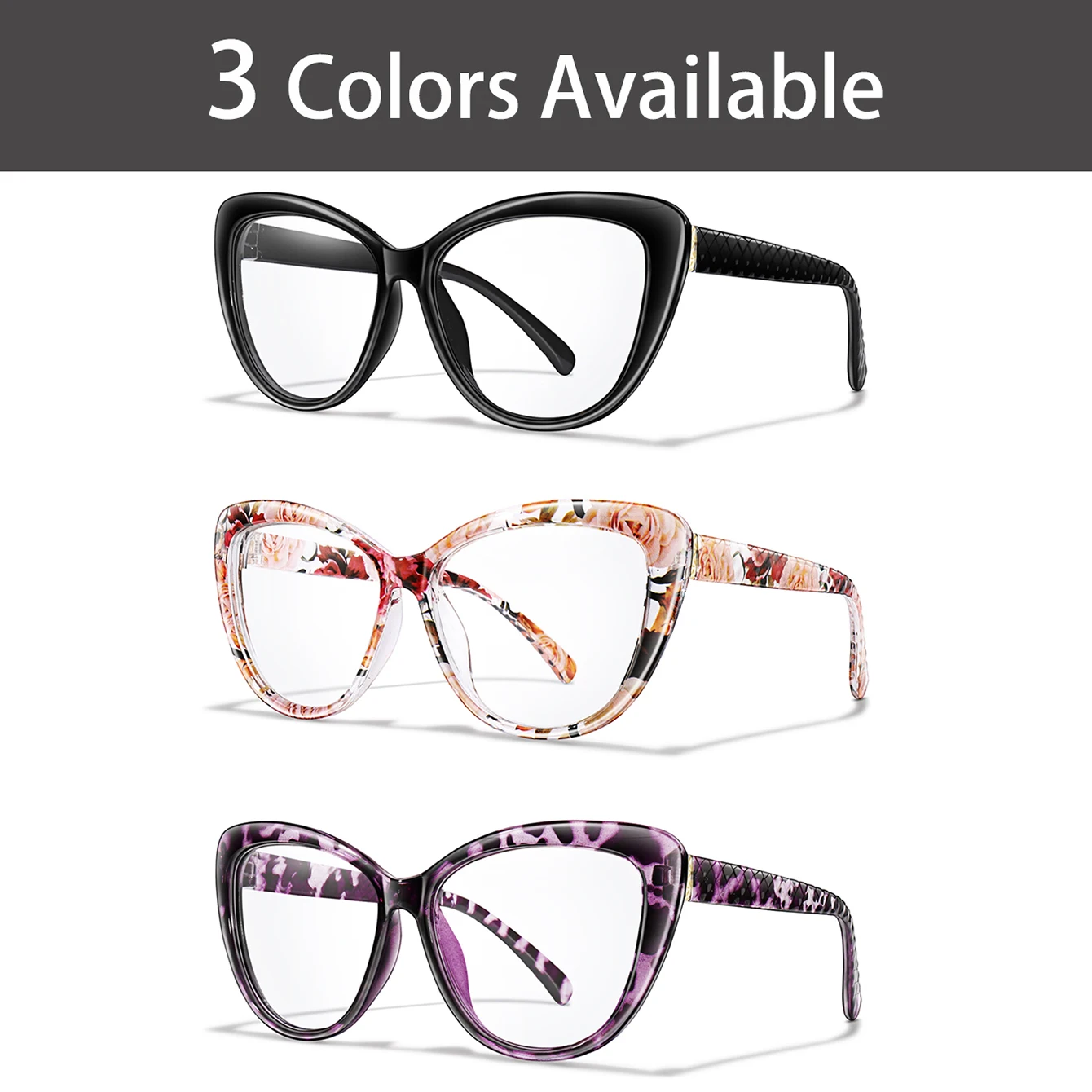 Glasses Reading Cateye Transparent 0~4.0