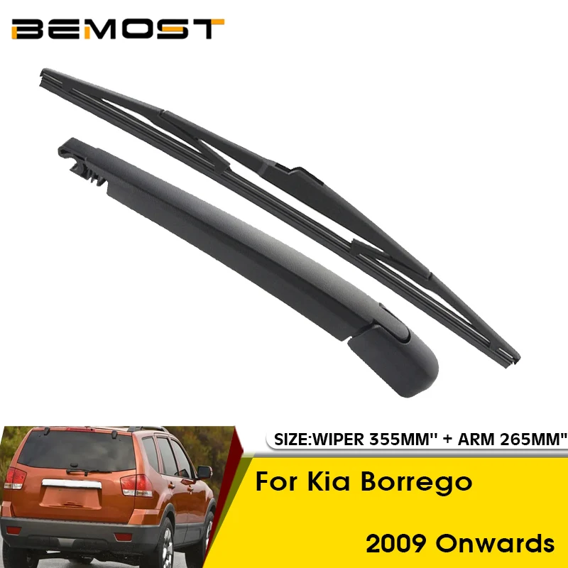 

Car Wiper Blade For Kia Borrego 2009 Onwards Rear Back Windshield Windscreen Rear Wiper 355mm+Arm 265mm Car Accessories
