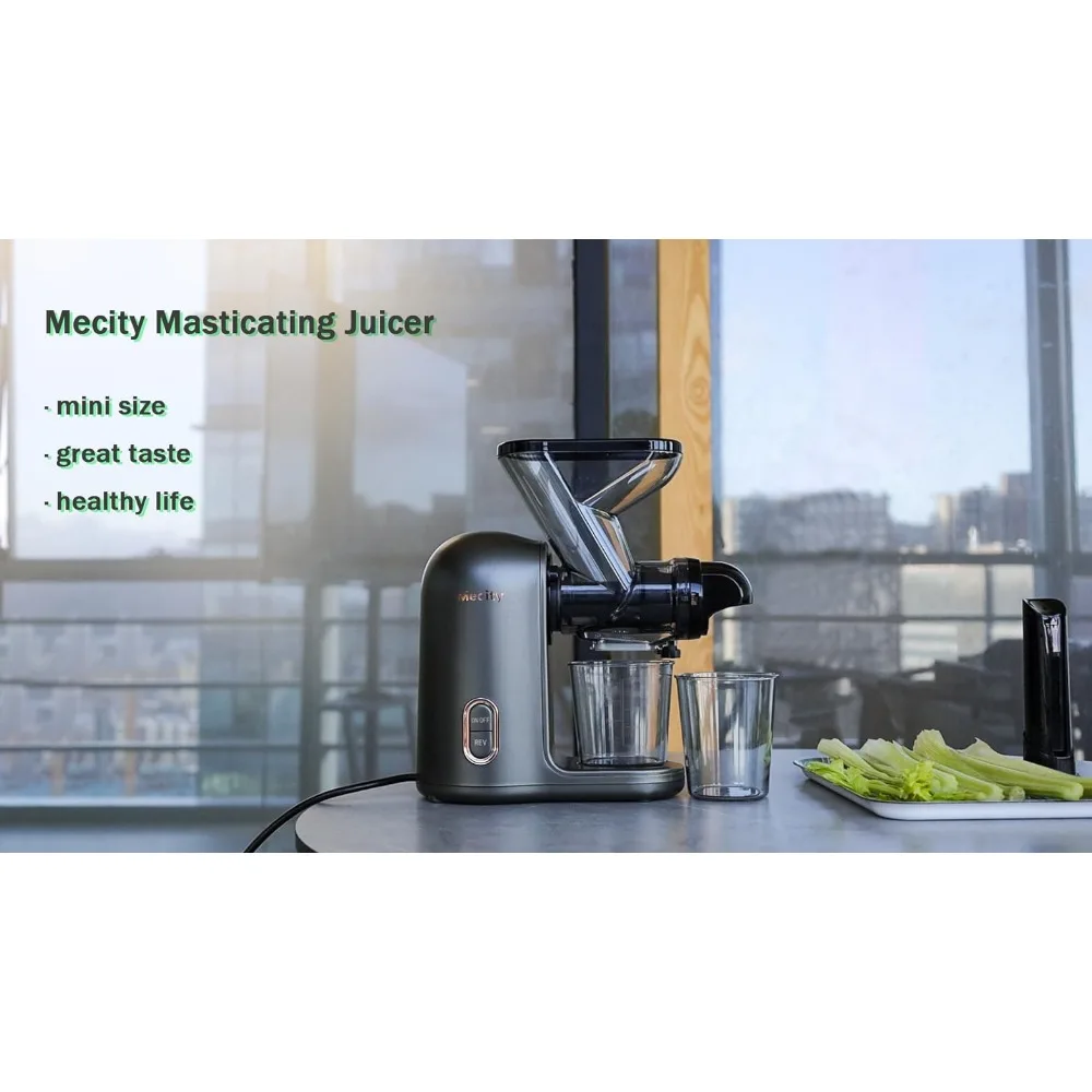  Mecity Small Masticating Juicer Electirc Slow Juicer