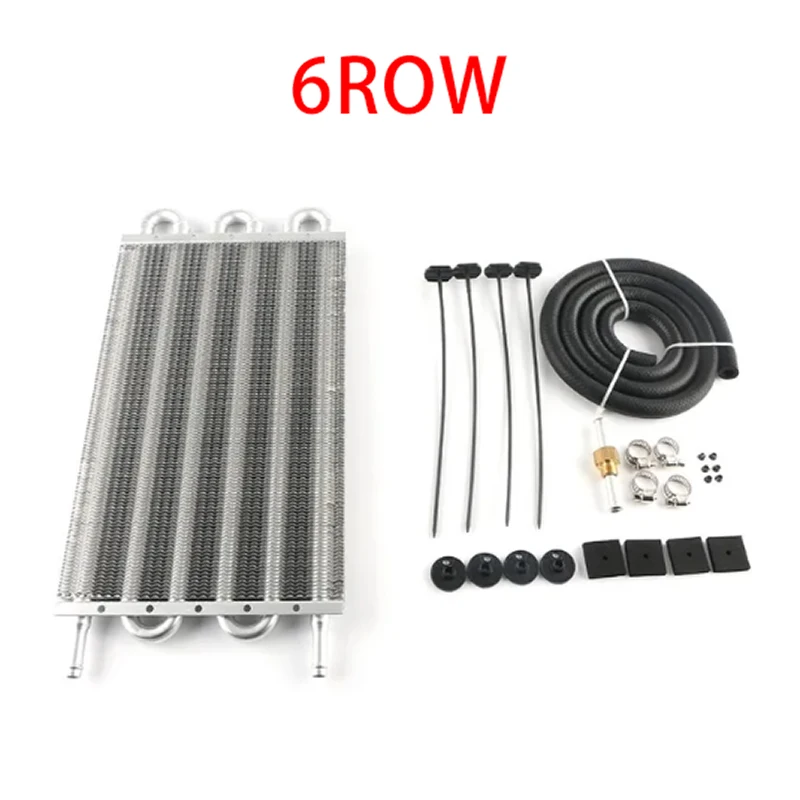 Aluminum Radiator Oil Cooler Kit Aluminum Radiator Kit Oil Cooler Aluminum Transmission Oil Cooler 4Row 6Row 8Row Automatic Stacked Plate Radiator