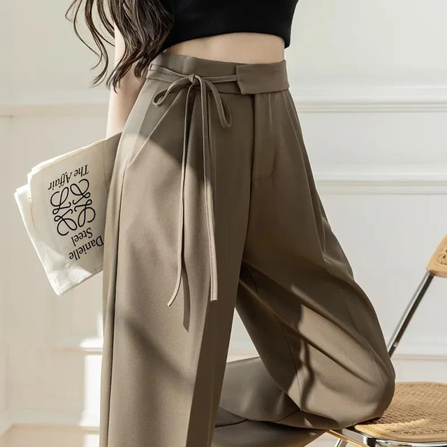 Summer Casual Embroidery Long Pants For Women 2023 Cotton Linen Wide Leg  Pants Female Fashion Loose Breathable Straight Trousers - AliExpress
