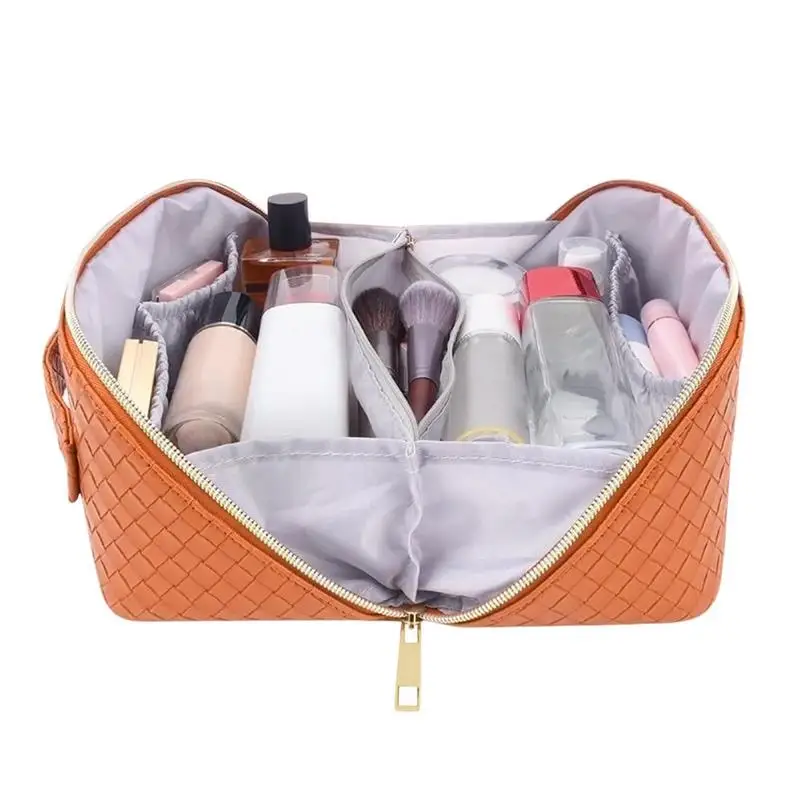

Дорожная косметичка, легкая большая дорожная сумка для туалетных принадлежностей, органайзер для путешествий, большая открывающаяся сумка для ванной на 180 ° для путешествий