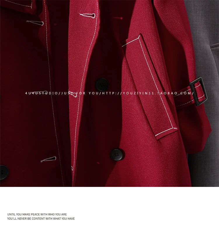 SuperAen Elegant Solid Color Trench Women's 2023 Autumn New England Style Vintage Turn-down Collar Loose Casual Coat