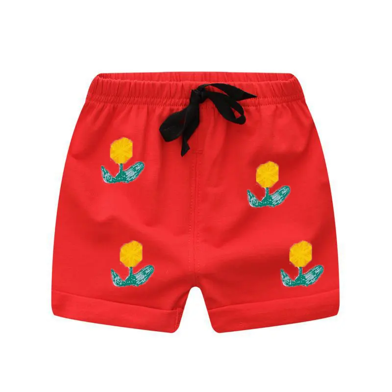 Summer Toddler Shorts Full Printing Beach Pants for Kids Boys Girls Cotton Trousers Home Wear