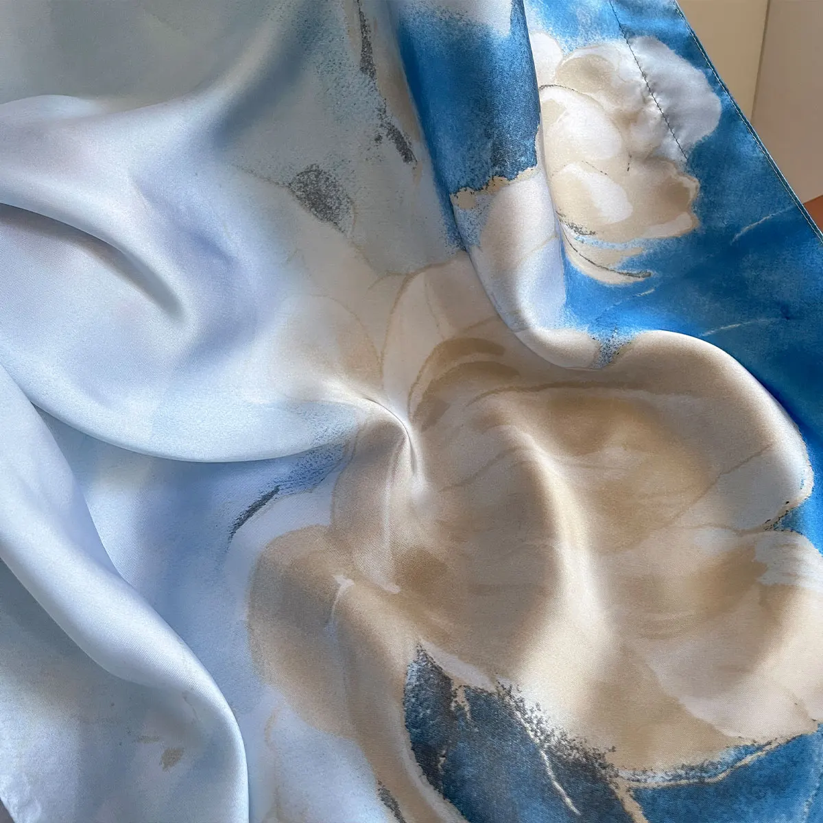 Summer Fashion African Dresses For Women Elegant Printed Silk Muslim Lady Long Hijab Kaftan Dress Sun Protection Kuwait Abaya