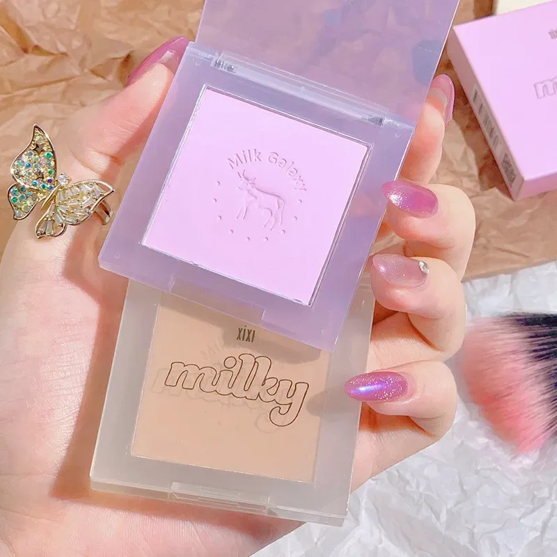 Soft Matte Blush Mini Portable Natural Blush Palette Makeup Cosmetic Face