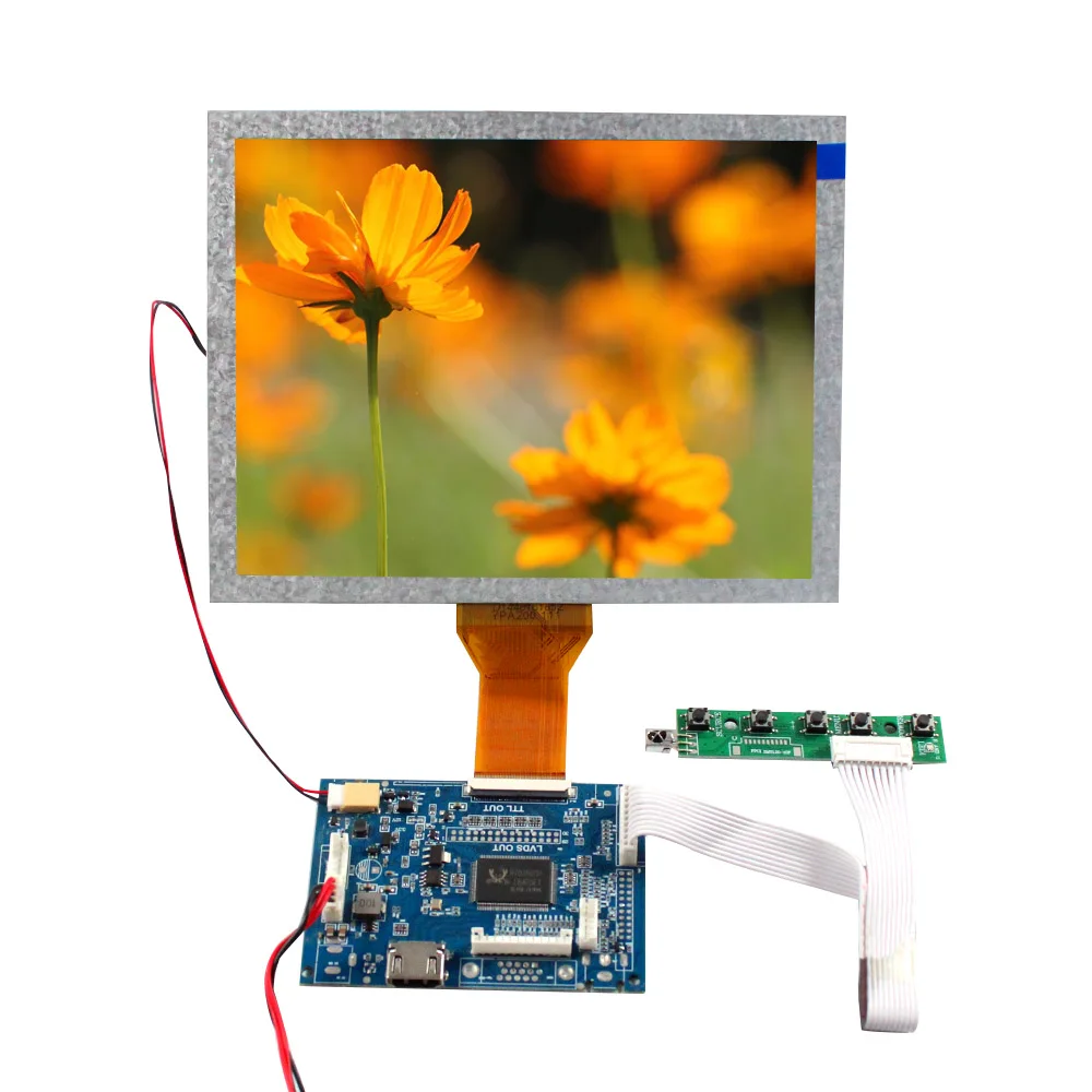 

8" EJ080NA-05A /AT080TN52 800X600 LCD Screen and HD-MI VGA 2AV Controller Board