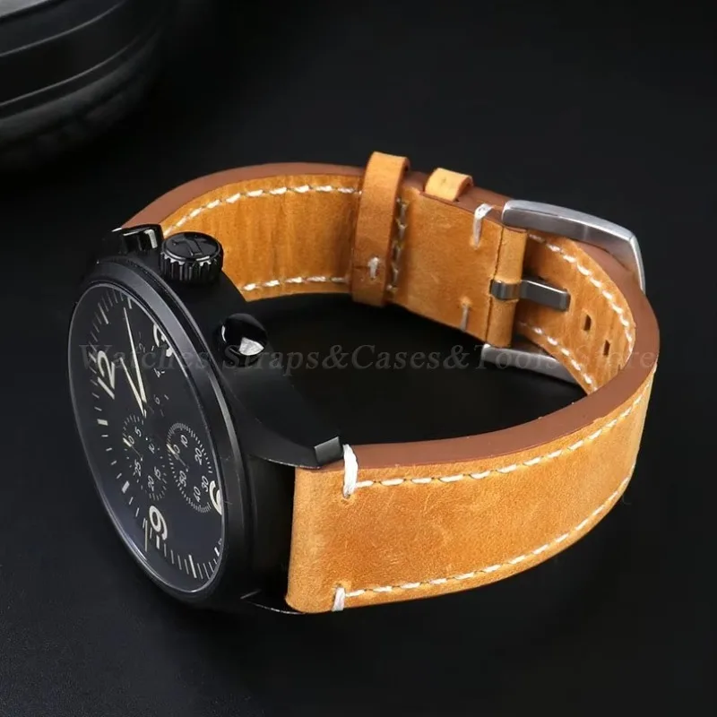 Geniune Retro Kalbsleder Armband 18mm 19mm 20mm 21mm 22mm 24mm für Huawei Uhr GT5/GT4/GT3 Sport gürtel für Omega für Seiko