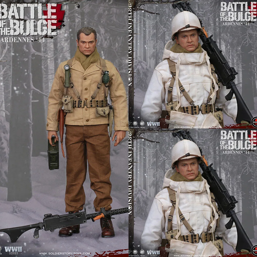 

Soldierstory Ss111 1/6 Scale Collectible Figure Sniper Machine Gunner U.S. Army 28Th Infantry Division Ardennes 12" Men Soldier