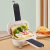 Sandwich Maker Bread Hot Dog Toaster Spill Proof Panini Press Double Sided Sandwich Making Machine Non Stick for Home Kitchen 2