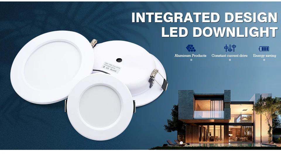 Description Picture 2 of itemHigh Quality LED Downlight AC110V 220V DC12V 24V Round Recessed Ceiling Lamp 5W 9W 12W 15W 18W Panel Light Indoor Led Spotlight