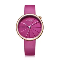 Julius Women's Watch Japan Quartz Hours Fashion Dress Bracelet Real Leather Retro Simple Valentine Girl's Birthday Gift Box 1