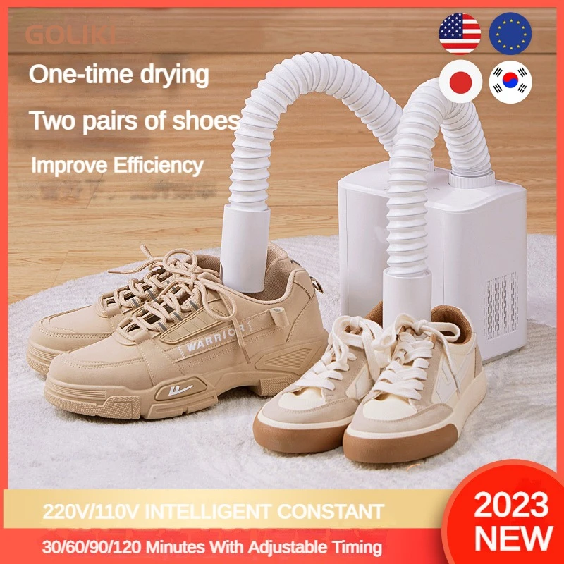 220/110V Shoe Dryer Electronic Timing Household Boot Dryer Activated Carbon Sterilization Deodorizing Shoes And Clothes Dryer 6