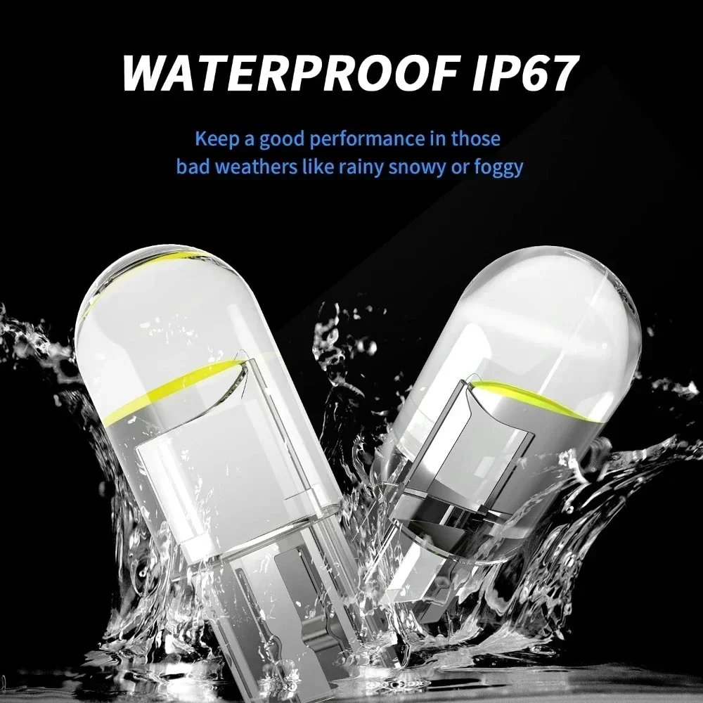 10 stücke Auto LED T10 W5W Canbus Glas COB Lesen Dome Lampe Marker Keil ...