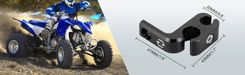 Für Yamaha RAPTOR 700 Vordere Bremsleitung Schlauchführung Klemmhalter Für Yamaha RAPTOR 700 700R SPECIAL EDITION ATV Zubehör – Detail 1