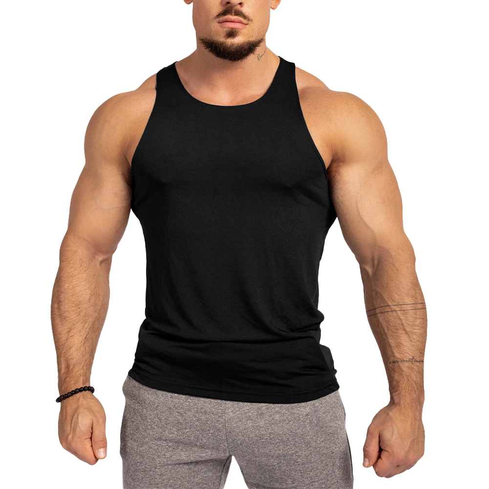 

Tops Vest Compression Technology Gym Slim Men Sport Moisture-wicking Fabric Running Vest Singlet Sleeveless Design