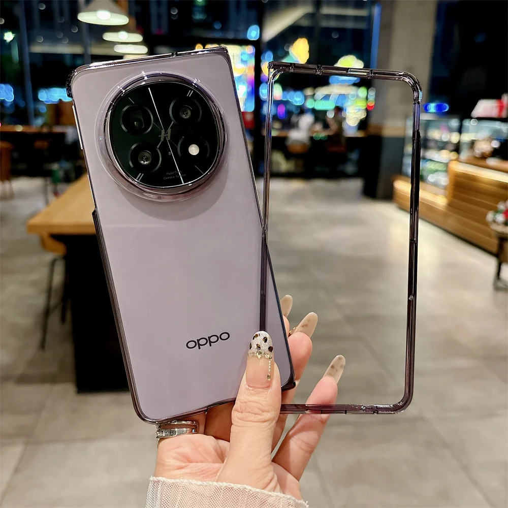 جراب هاتف ملون شفاف لـ OPPO Fالعثور على N5 PC جراب...