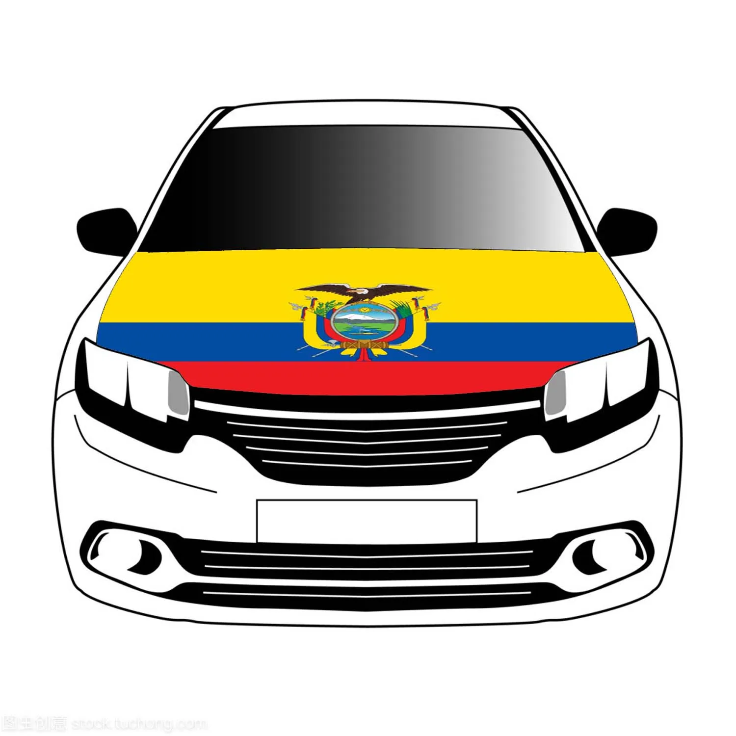 

Ecuador flag car Hood cover 3.3x5ft/5x7ft 100%polyester,car bonnet banner