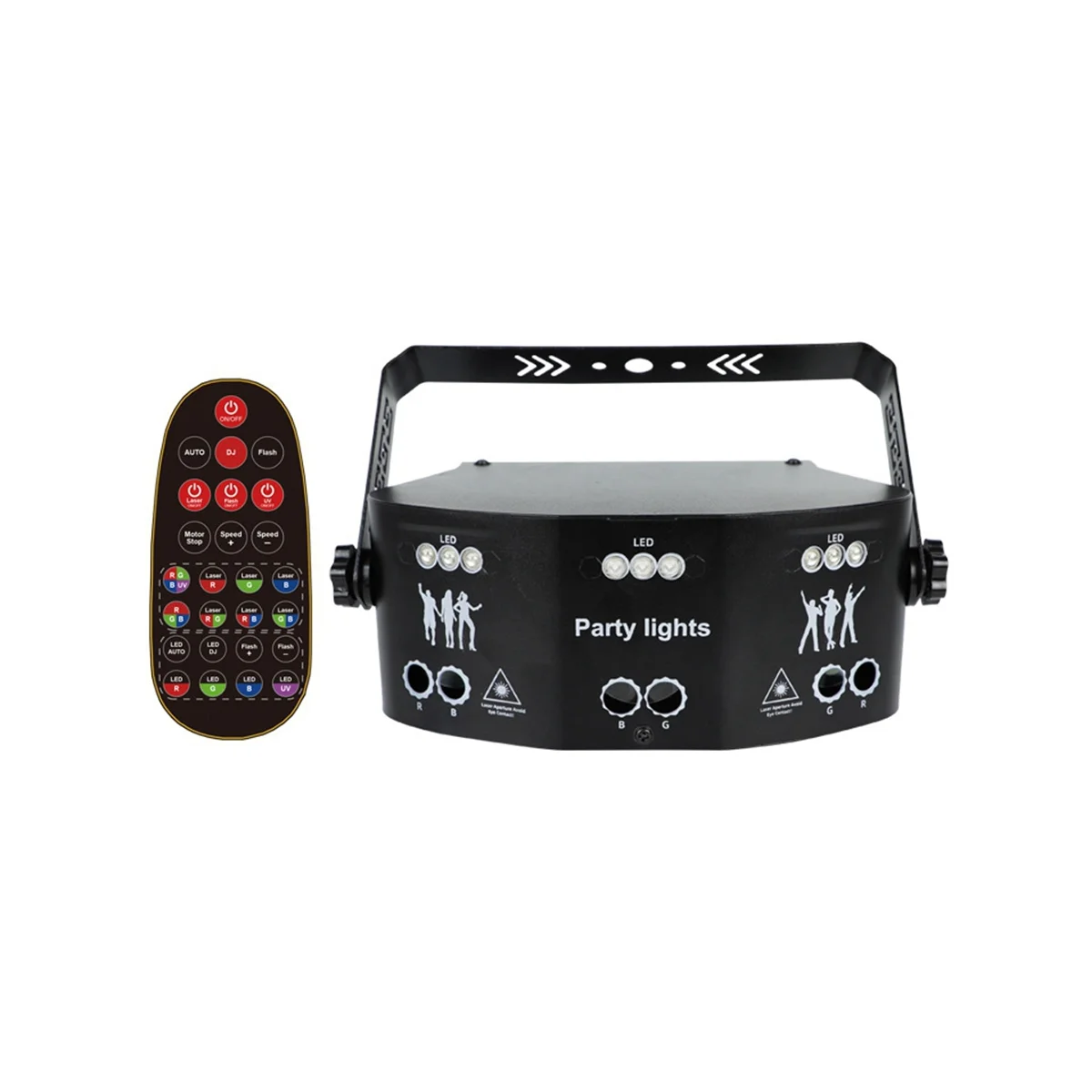 

Вечерние Профессиональный для дискотек, 15 глаз, DJ Carnival Stage светильник, управляется DMX 512, звук активный и дистанционное управление