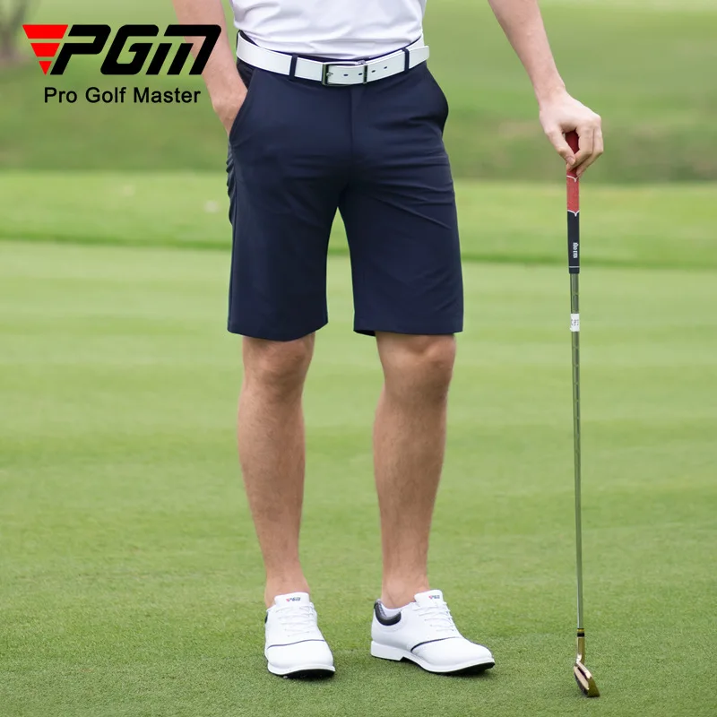 PGM Men Golf Stretch Shorts Comfortable Cotton Clothing Sports Wear Summer Quick Dry Solid Refreshing Breathable Pants KUZ130
