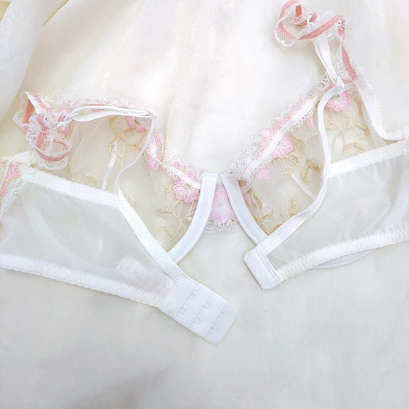 Chloe Ultra-thin Babydoll Lace Lingerie Set 5