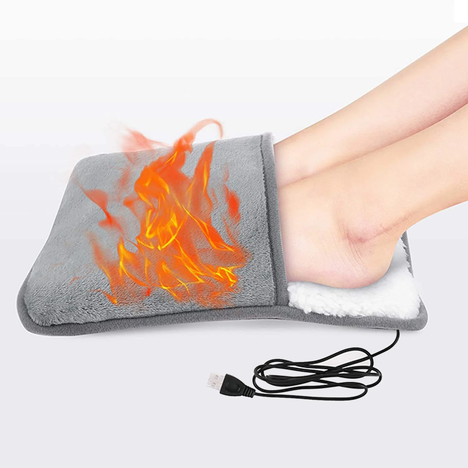 USB Charge Electric Foot Warmer Winter Office Foot Warmer Shoes