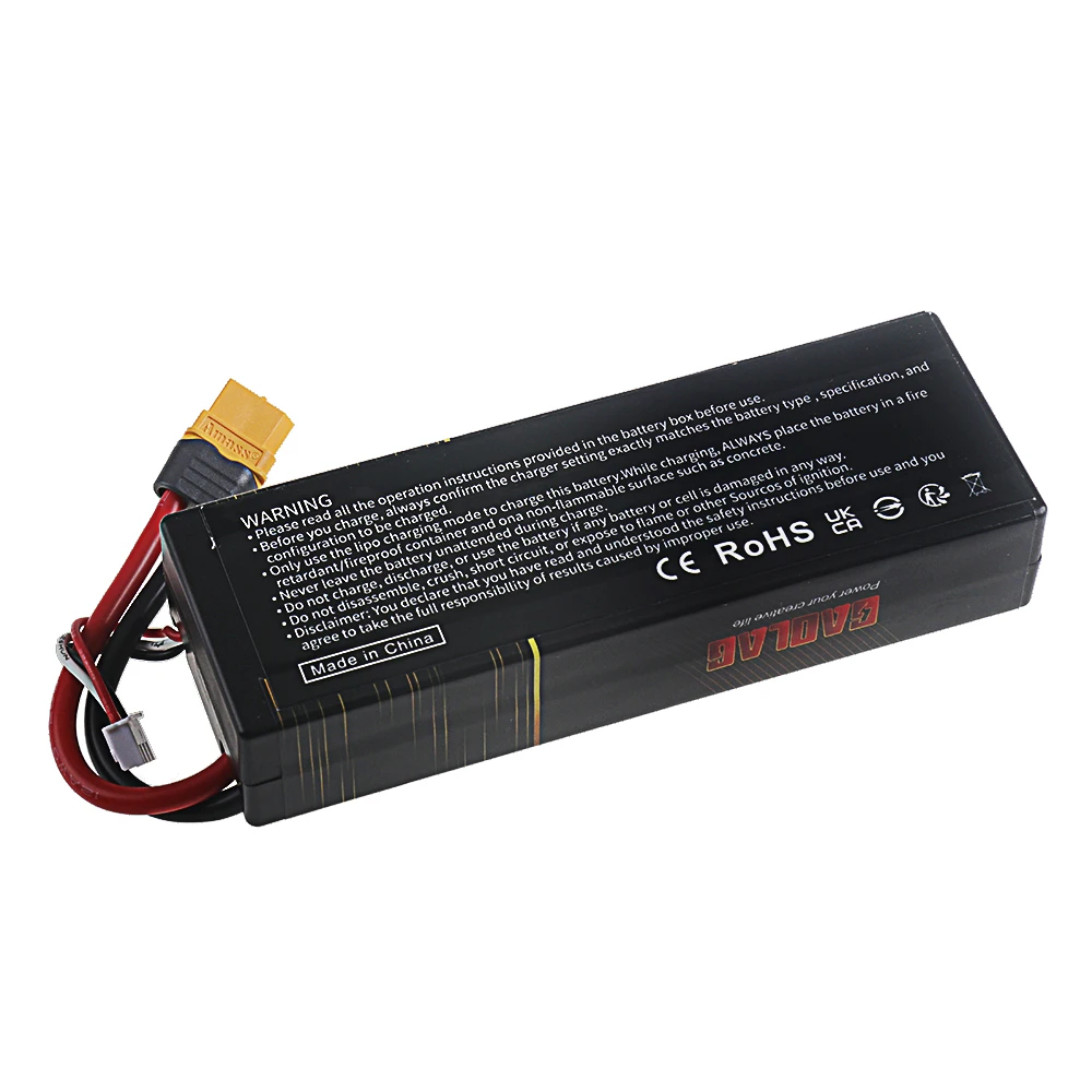 Batterie LiPo 2S 7.4V 4000mAh 60C RC XT60/T - Haute Décharge