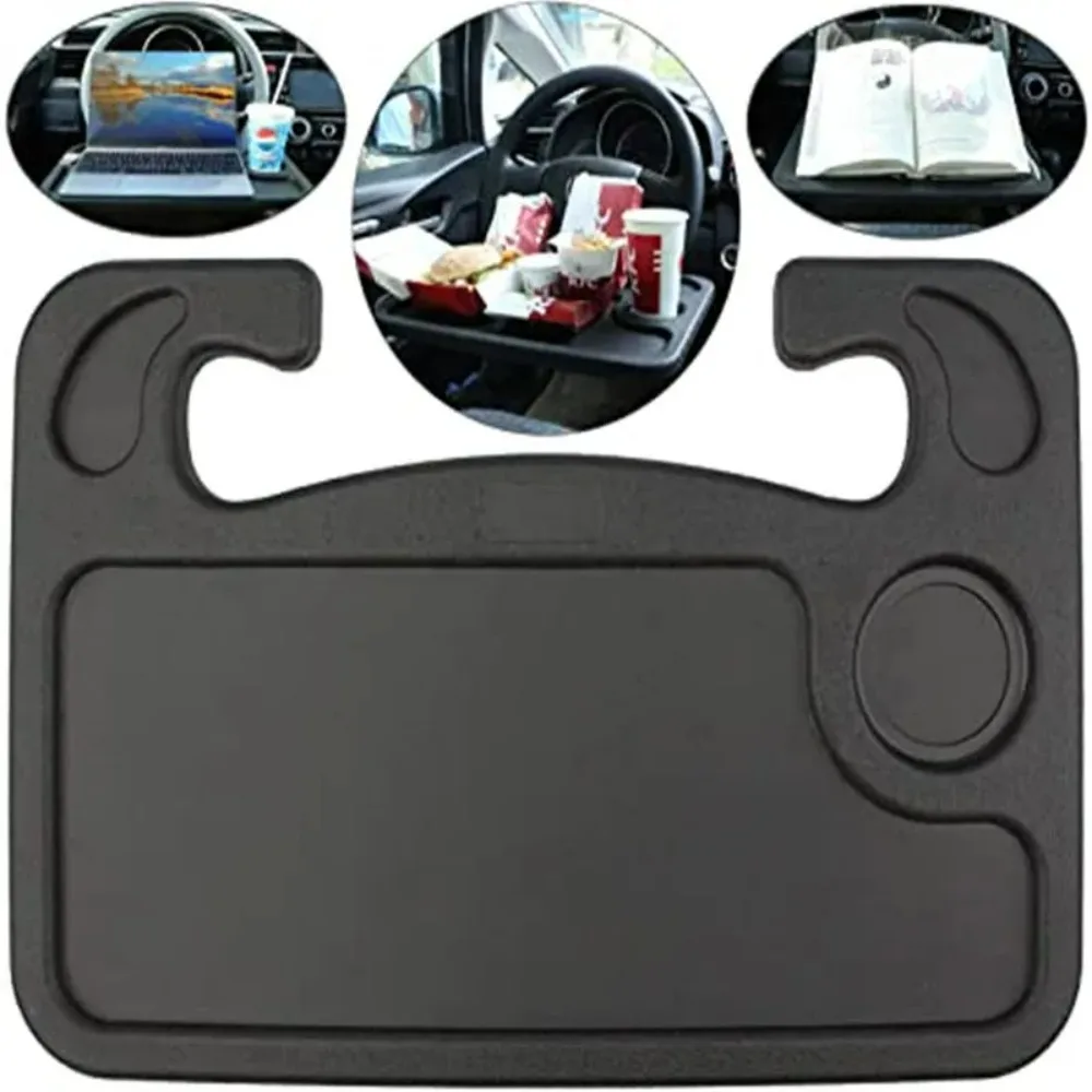 

New Universal Car Table Steering Wheel Eat Work Cart Drink Coffee Holder Tray Laptop Computer Desk Stand Seat Table Car Accesory