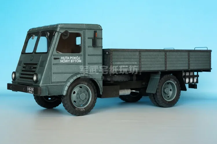 Polish FSC Star 20 1:25 Scale Vehicle Truck DIY Handcraft Paper Model Kit Puzzles Handmade Toy DIY