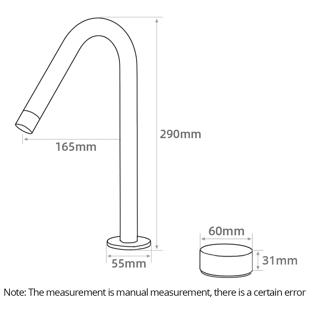 Rubinetto Per Lavabo A Due Maniglie Nero Opaco – 3 Fori, Con Scarico Pop-Up E Troppopieno, Beccuccio Girevole 360°, F-0048-MG - 2