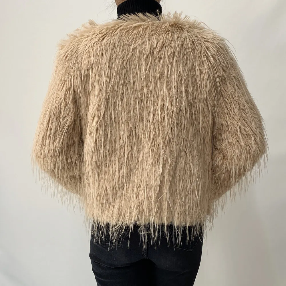 2023 New Springtime Fur Coat Women High Quality Fashion Faux